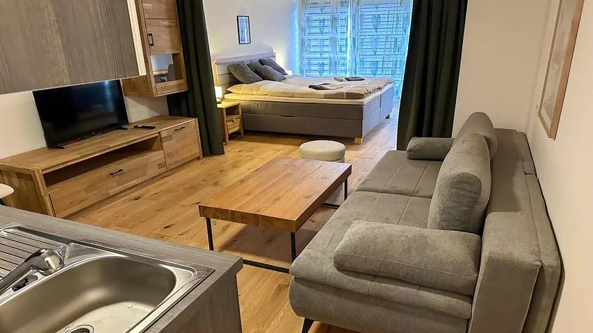 Ferienwohnung für 5 Personen, mit Garten