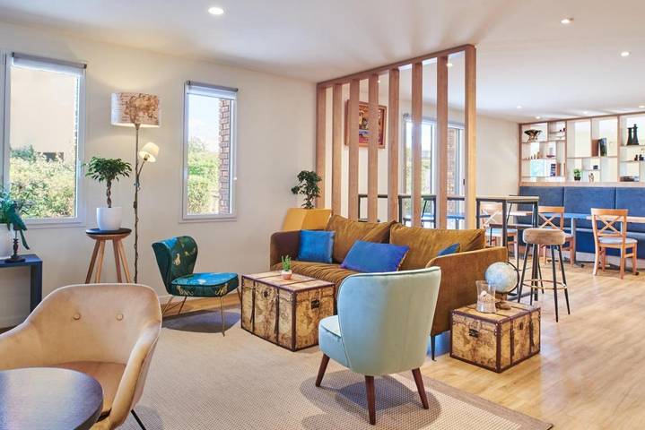 Hôtel pour 4 personnes, avec terrasse, animaux acceptés