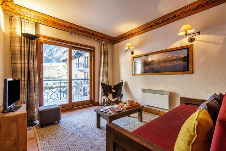 Ganze Wohnung, Le Cristal Gm7 Mountain View, Pool, Private Sauna & Parking in Argentière, Chamonix