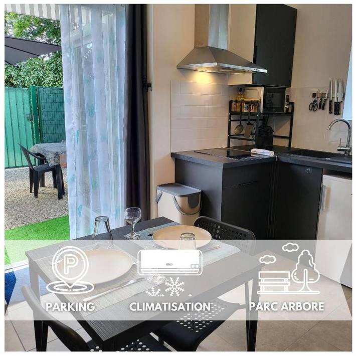 Gîte pour 2 personnes, avec jardin et vue à Irigny