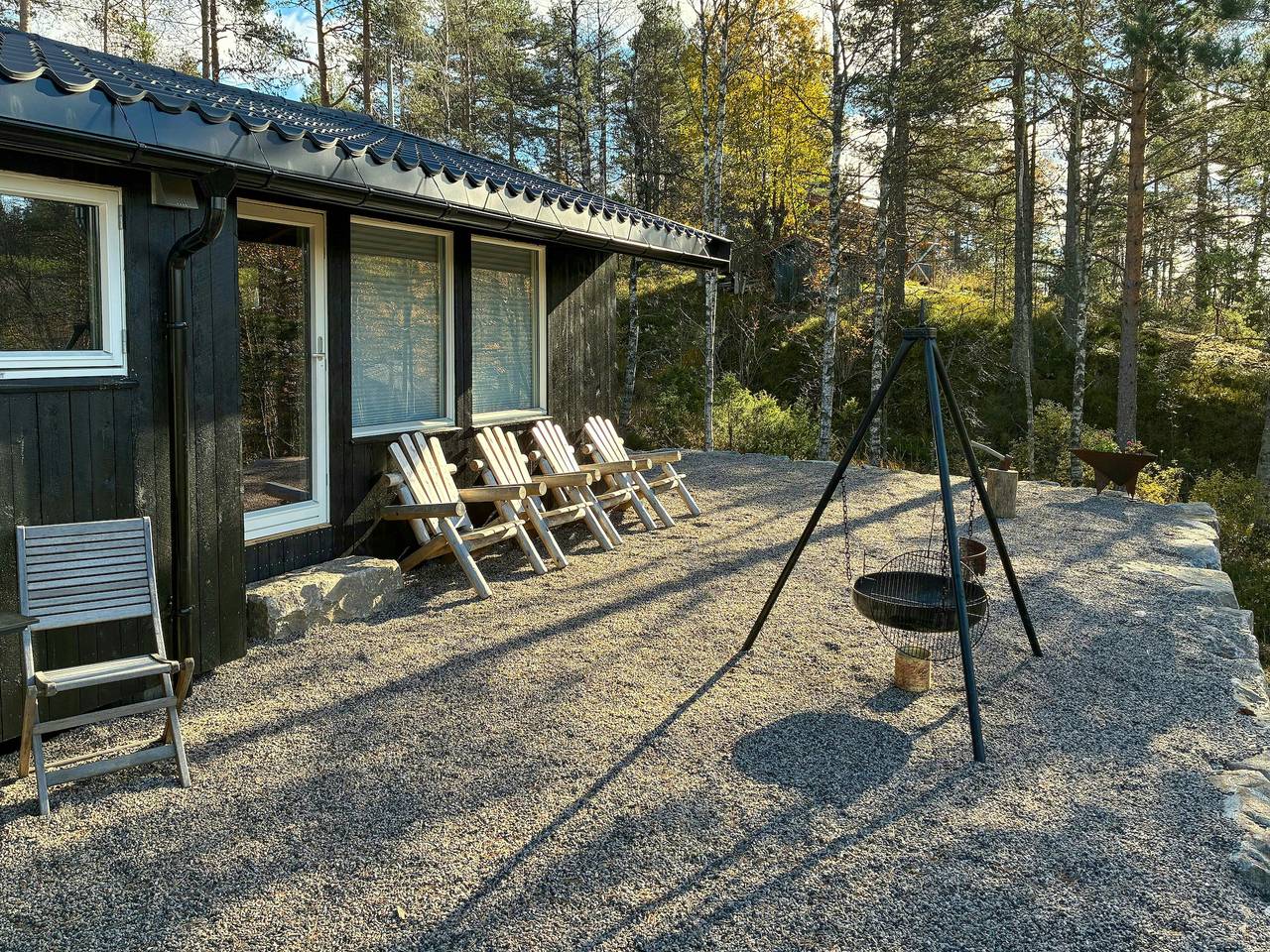 Renovierte Hütte mit hohen Decken und Blick auf die Natur in Evje og Hornnes