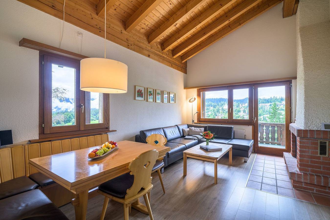 Geheel appartement, Vakantieappartement voor 4 personen met balkon in Flims-Dorf, Flims