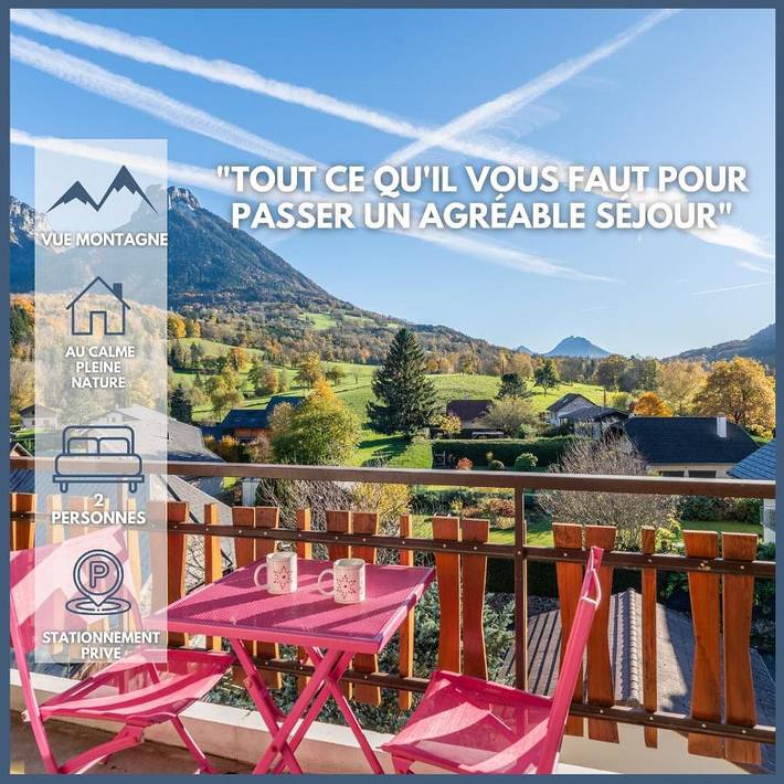 Appartement de vacances pour 2 personnes, avec vue et terrasse