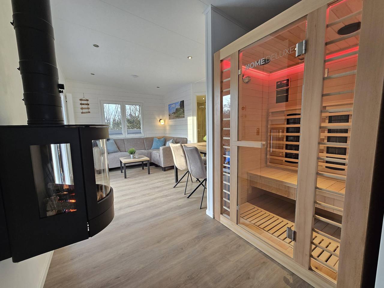 Reederloft Family mit Sauna in Bliesdorf Strand, Schashagen