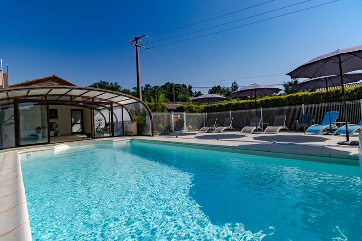 Maison de vacances pour 8 personnes, avec jardin et bassin pour enfant à Castelnaud-la-Chapelle