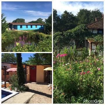 Maison de campagne pour 4 personnes, avec sauna et jardin ainsi que vue et piscine, animaux acceptés dans Saône-et-Loire