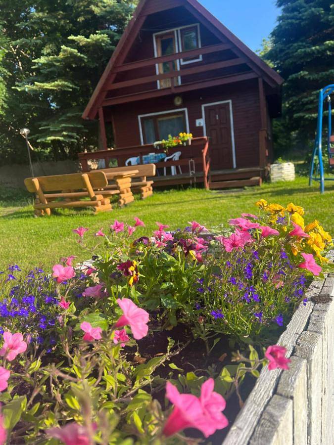 Ośrodek wypoczynkowy dla 2 osób, z ogród i sauna oraz widok w Wyspa Sobieszewska
