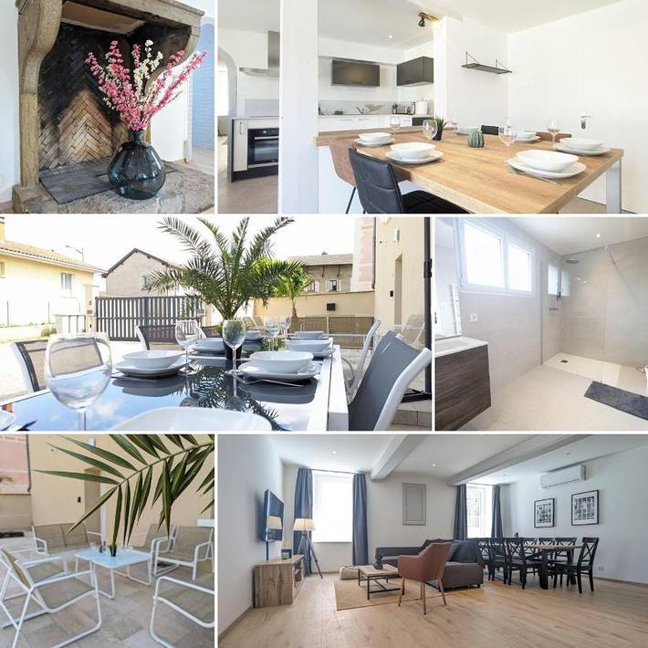 Gîte pour 10 personnes, avec jardin à Colombier-Saugnieu - 3