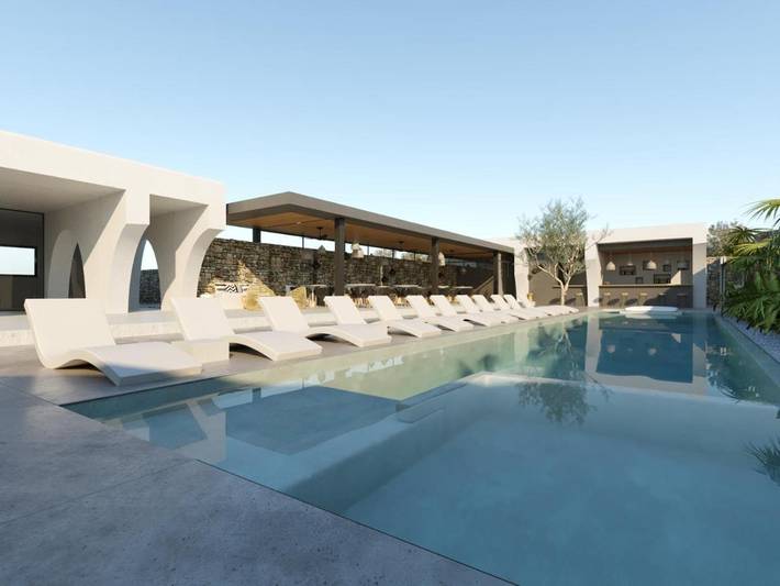 Hôtel pour 3 personnes, avec Terrasse et Jacuzzi ainsi que Jardin et Piscine