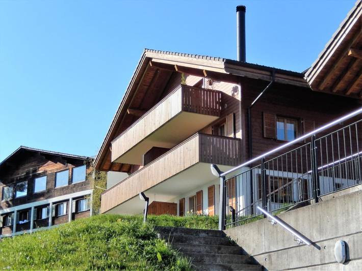 Gîte pour 2 personnes, avec vue sur le lac ainsi que balcon et vue, animaux acceptés à Aeschi bei Spiez - 2