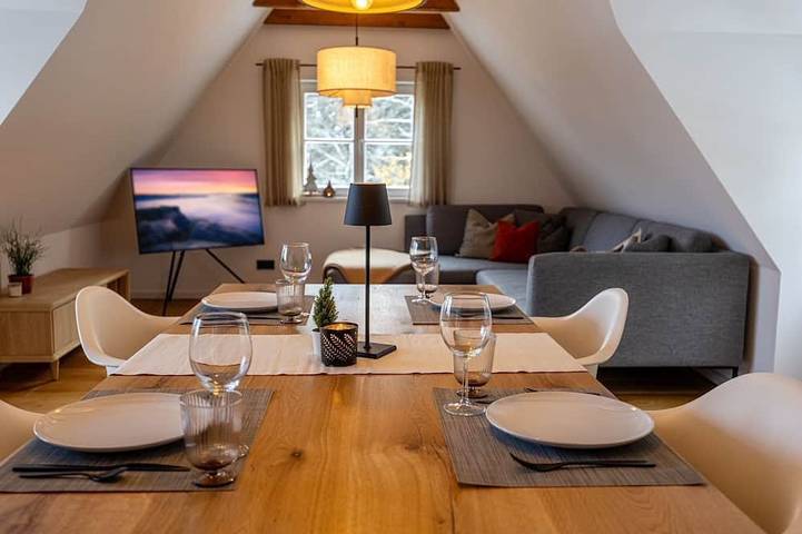 Ferienwohnung für 4 Personen, mit Sauna und Garten