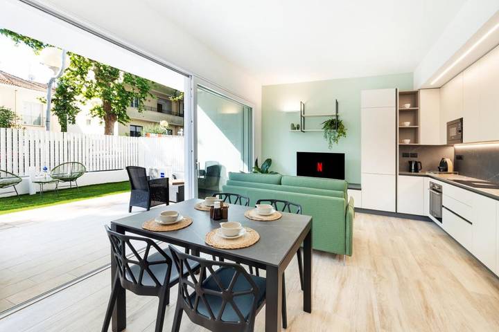 Apartamento de vacaciones para 4 personas, con jardín - 1