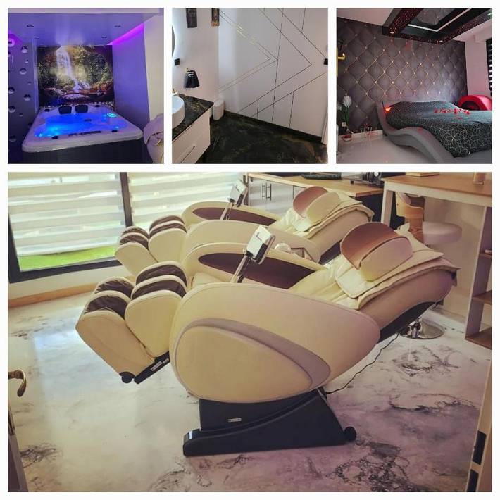 Chambre d’hôte pour 2 personnes, avec Balcon et Jacuzzi ainsi que Terrasse et Vue à Calais