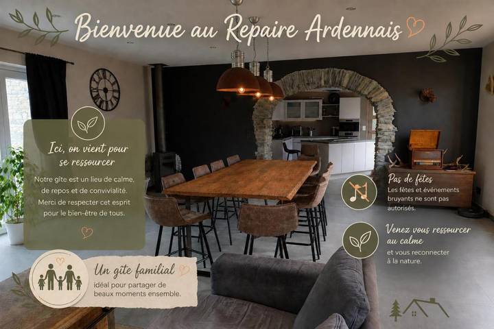 Location de vacances pour 14 personnes, avec jardin à Bertrix - 2