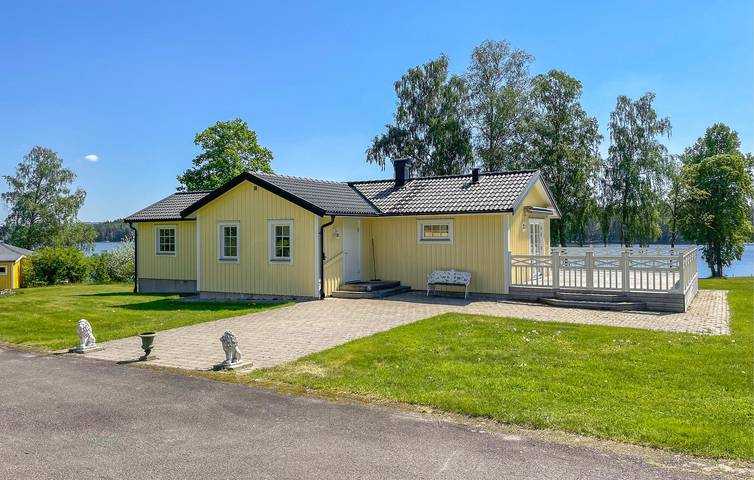 Ferienhaus für 5 Personen mit Seeblick in Borås, Västergötland