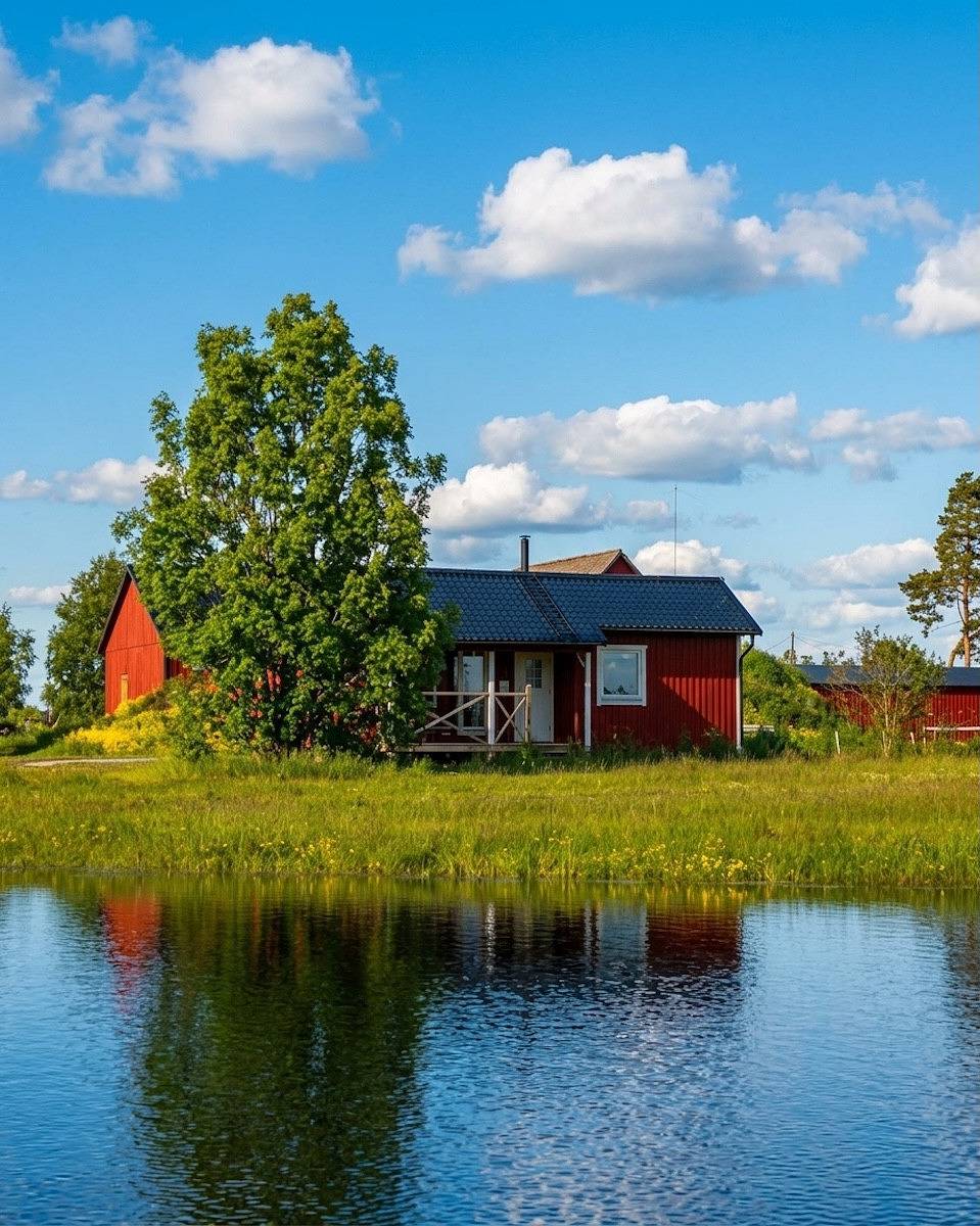 Hus för 6 Personer, med sjöutsikt och terass