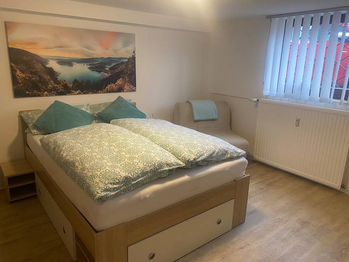 Ferienwohnung für 3 Personen, mit Garten am Edersee