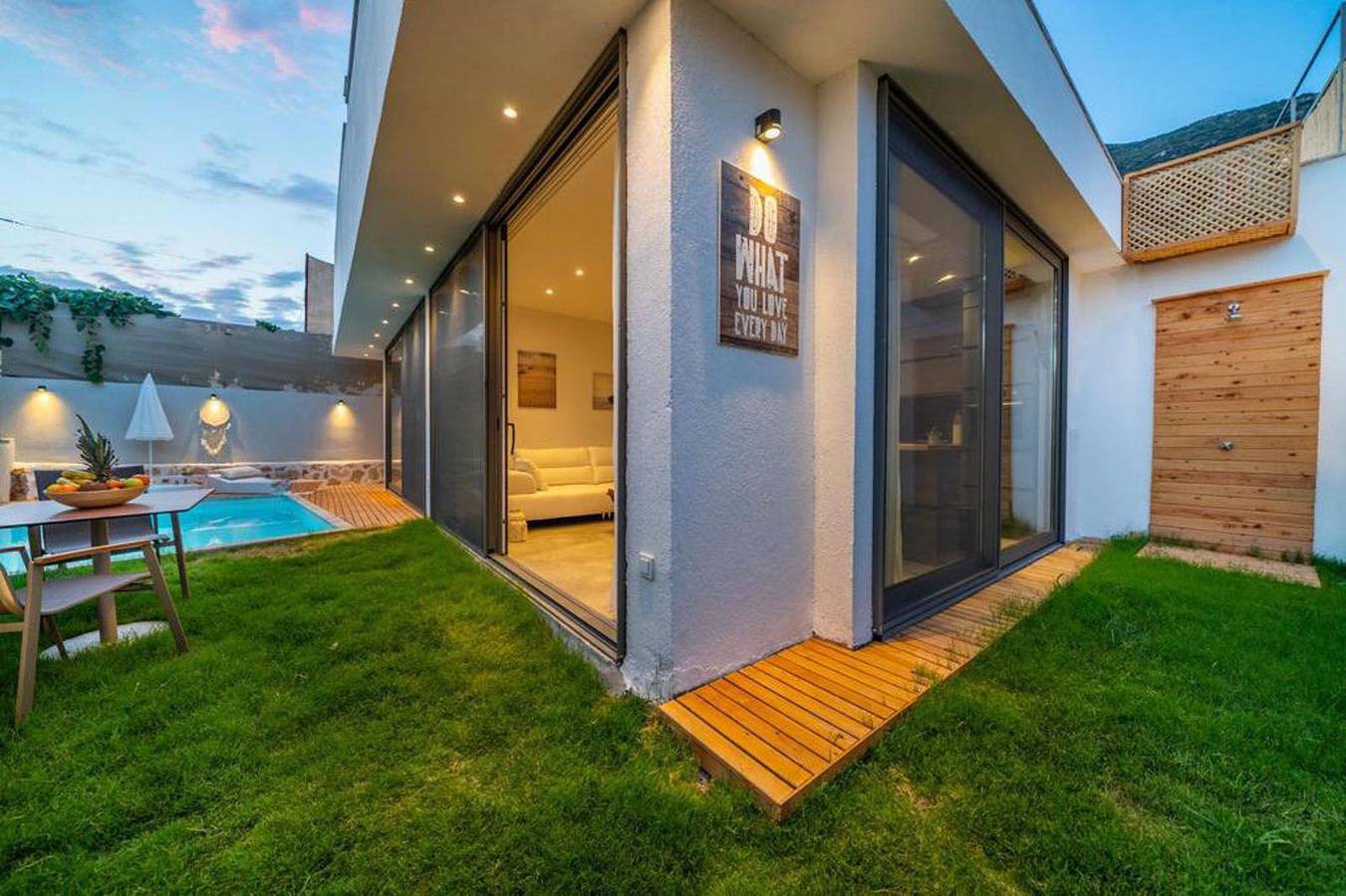 Holiday house with private pool for 2 persons approx. 70 m² in Kalkan, Turkish Aegean Sea Coast (Lycian coast) in Kaş, Antalya Province
