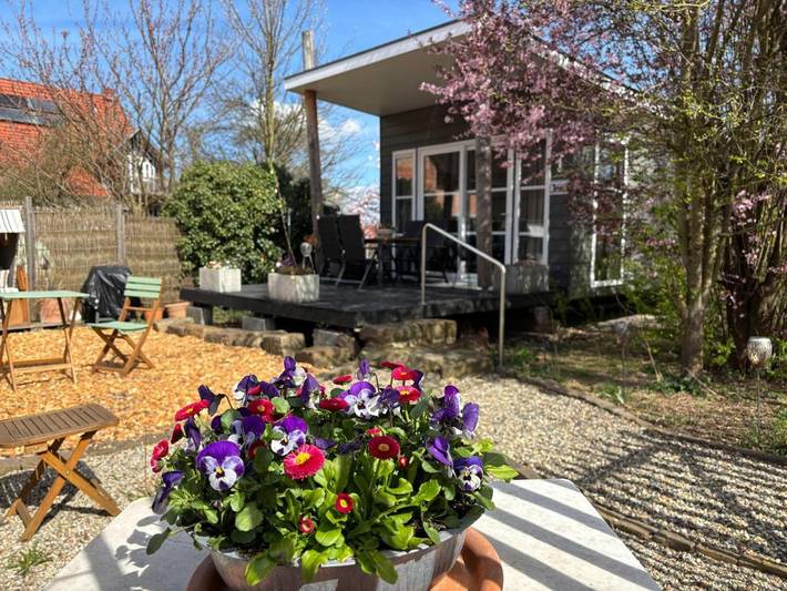 Ferienhaus für 4 Personen, mit Terrasse und Garten