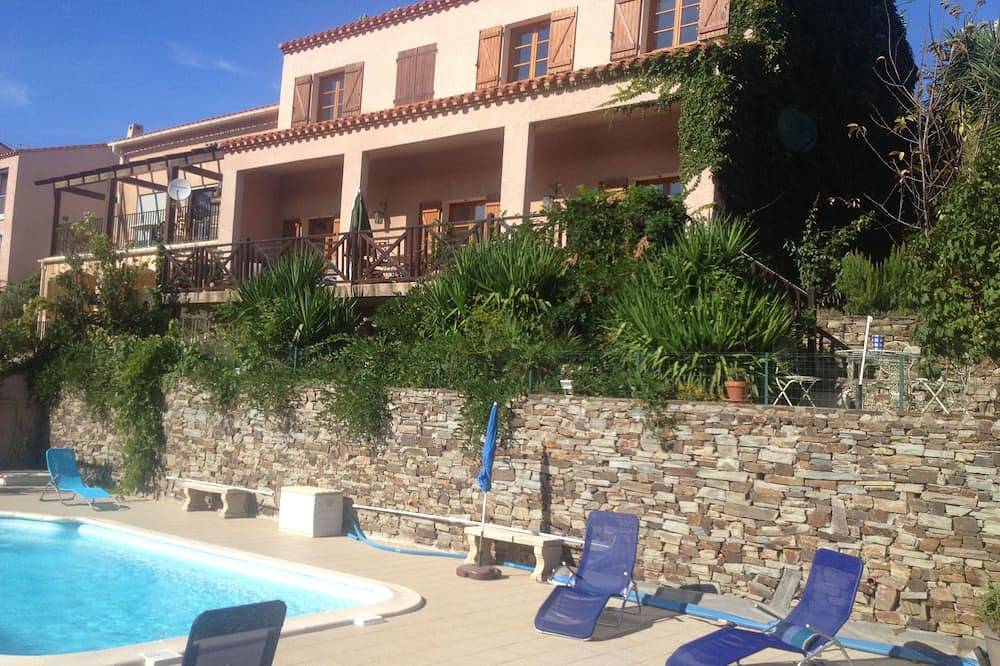 Schönes Südseite Haus mit privatem Pool in La Côte Vermeille, Collioure