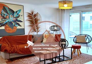 Gîte pour 4 personnes, avec balcon et vue à Cluses