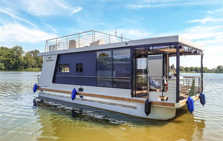 Hausboot für 4 Personen, mit Terrasse und Seeblick