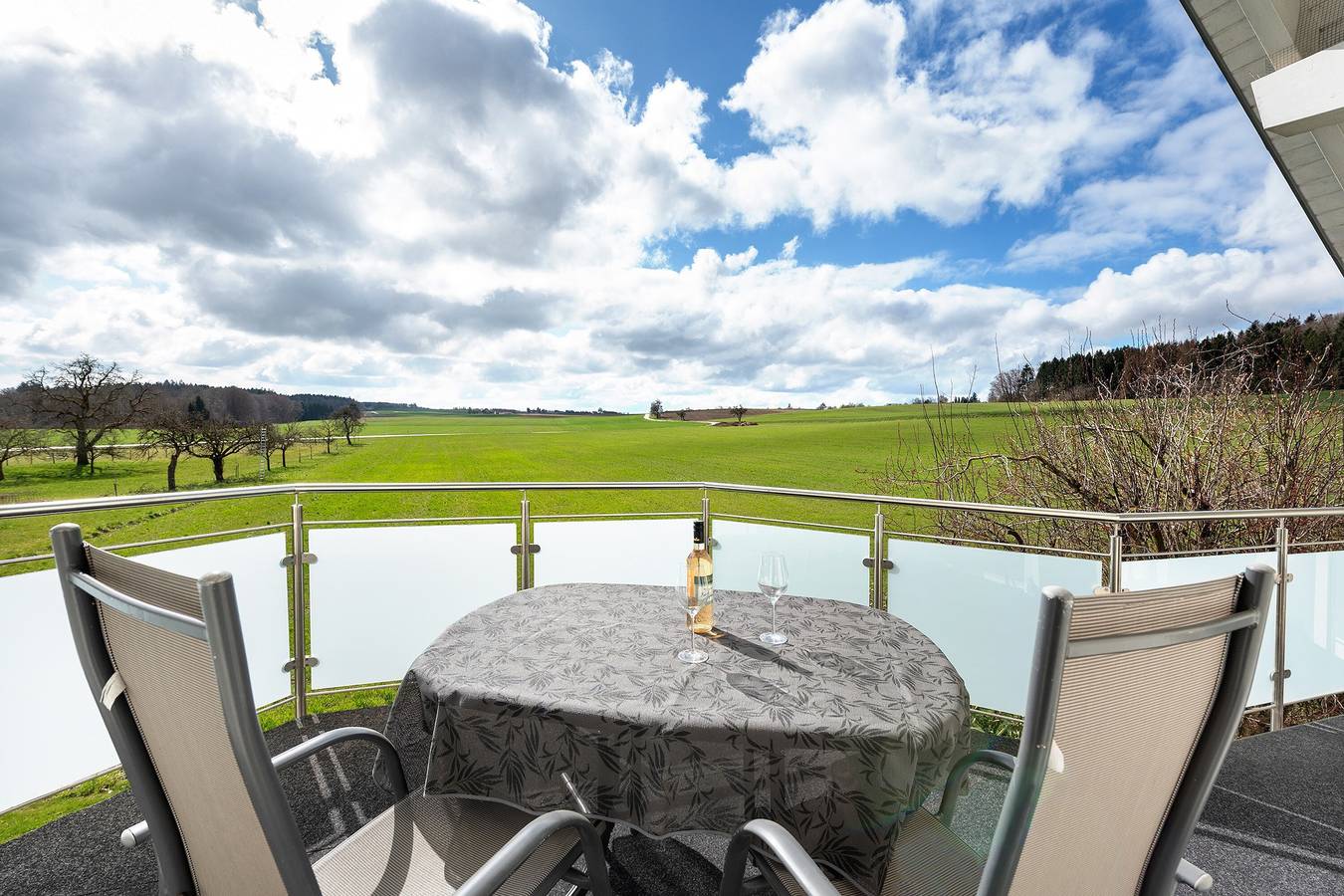 Ganze Wohnung, Gemütliche Ferienwohnung im Dachgeschoss "Vogelsang" mit Bergblick, Wlan & Balkon in Herdwangen-Schönach, Region Bodensee-Oberschwaben