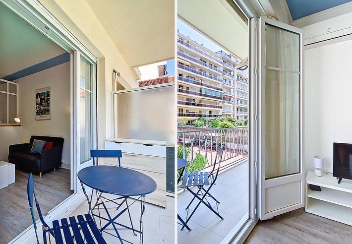 Studio entier, N&J - Esprit Sud - Terrasse et accès direct Promenade in Nice, Côte méditerranéenne (France)