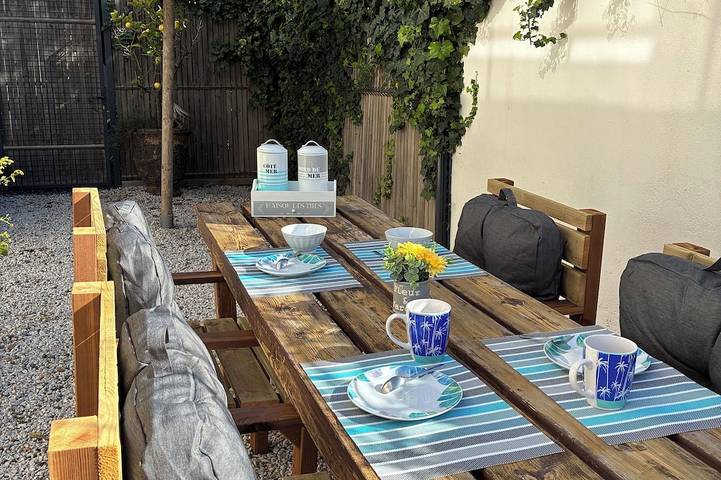 Gîte pour 4 personnes, avec balcon et jacuzzi dans la Tamarissière