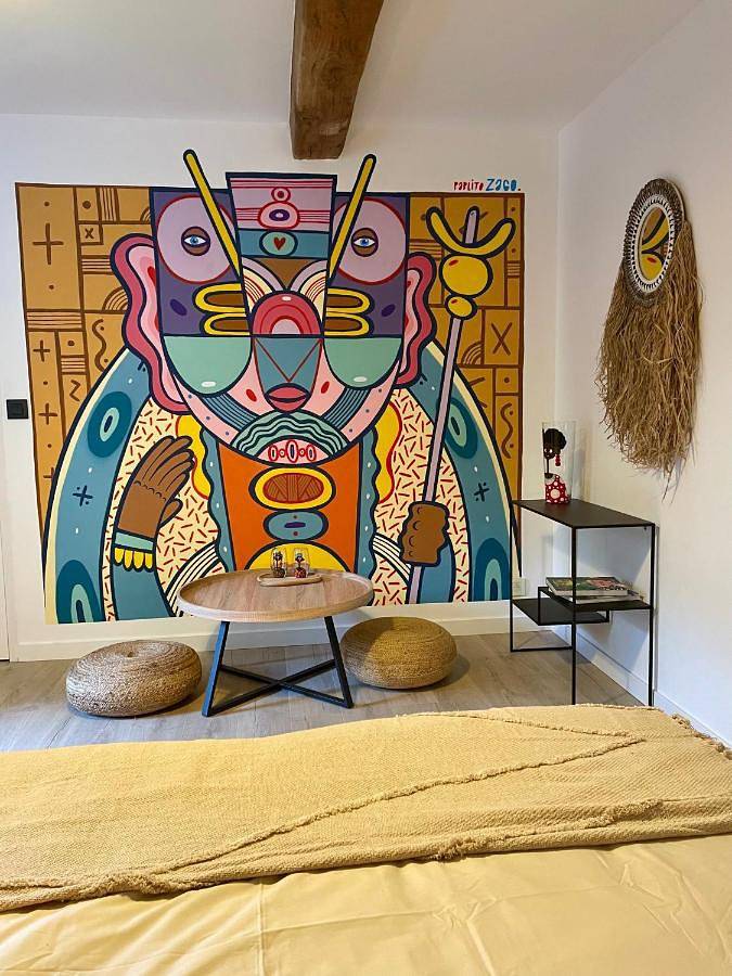 Chambre d’hôte pour 2 personnes, avec Jardin ainsi que Piscine et Vue à Grane