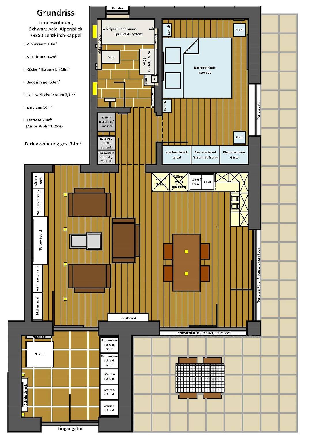 Ganze Ferienwohnung, Luxus-Appartement in Kappel in Kappel (Lenzkirch), Lenzkirch