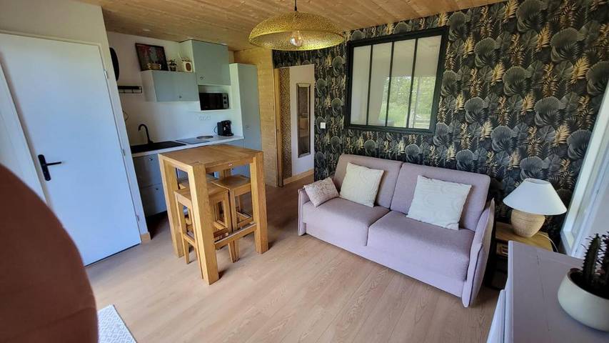 Location de vacances pour 3 personnes, avec jardin ainsi que vue et terrasse à Amfreville (Normandie) - 3