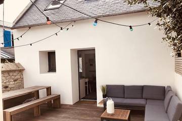 Gîte pour 4 personnes, avec terrasse à Île-Tudy