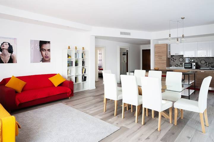 Apartamento de vacaciones para 8 personas, con balcón y jardín - 1