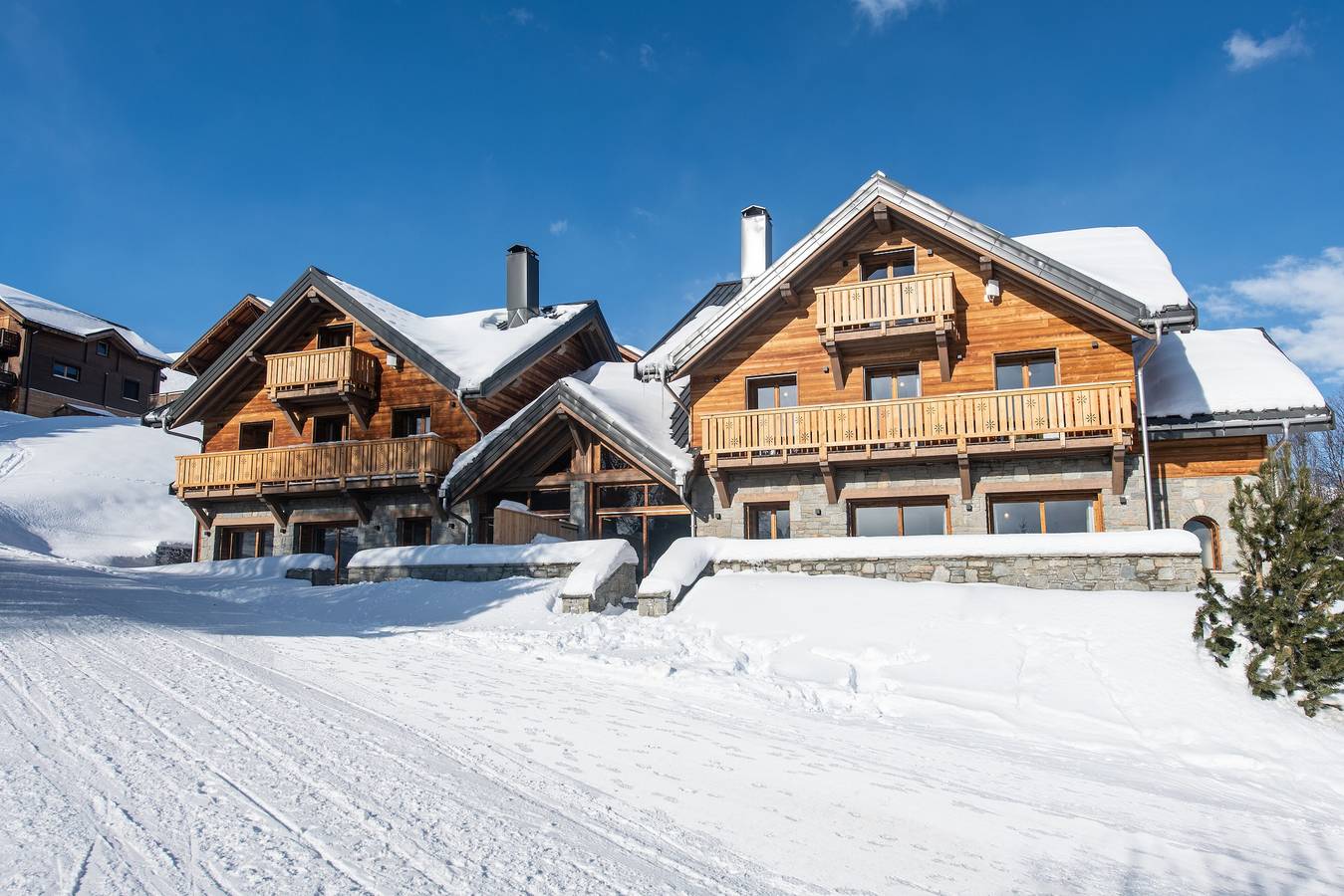 Geheel appartement, Chalet 'Kiera' met balkon en Wifi in La Toussuire, Fontcouverte-la Toussuire
