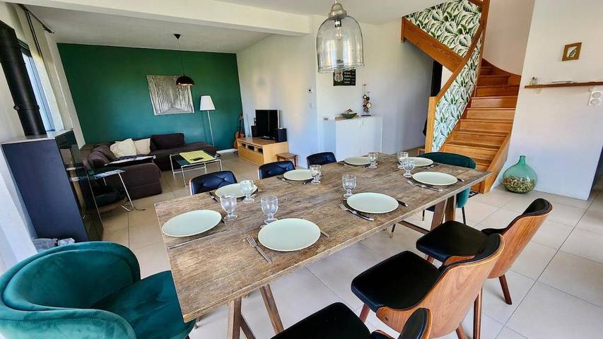 Location de vacances pour 6 personnes, avec terrasse ainsi que jardin et vue à Saint-Martin-aux-Buneaux - 3
