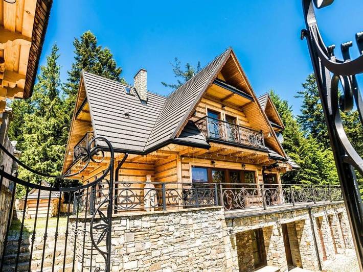 Ferienhaus für 11 Personen, mit Garten und Sauna sowie Ausblick und Balkon