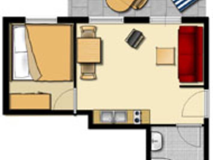 Ferienhaus für 2 Personen, mit Garten und Sauna sowie Terrasse auf Langeoog - 2