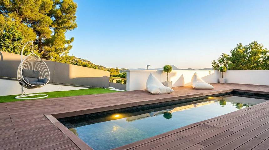 Ferienhaus für 16 Personen, mit Pool und Meerblick sowie Garten, mit Haustier in Barcelona - 4