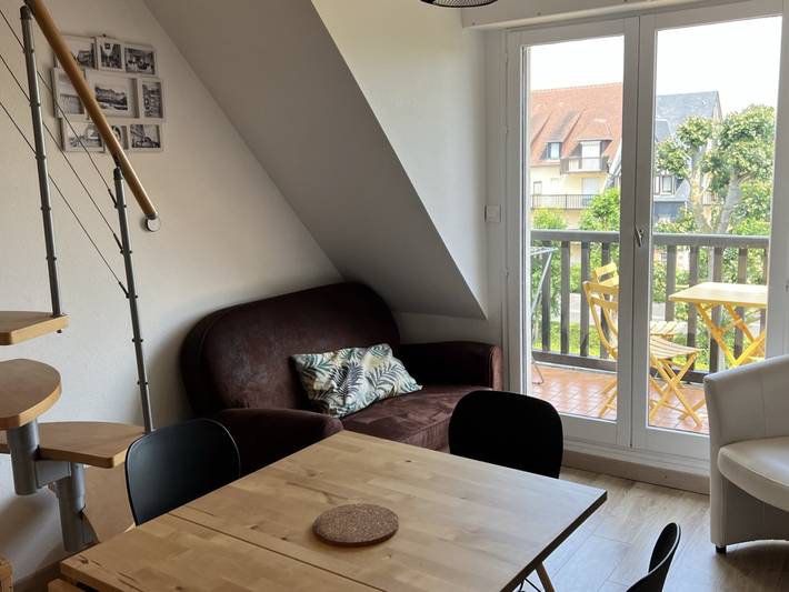 Appartement de vacances pour 4 personnes, avec balcon à Cabourg