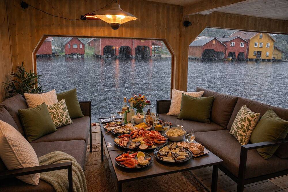 Exklusive Wohnung am Meer – Feda Waterfront, perfekt zum Entspannen! in Kvinesdal