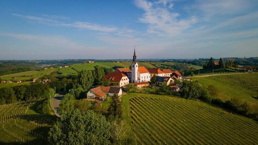 Location de vacances pour 2 personnes, avec Terrasse ainsi que Jardin et Vue dans Ormož