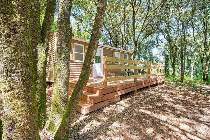 Mobil home pour 5 personnes, avec bassin pour enfant ainsi que jardin et sauna, adapté aux familles - 1