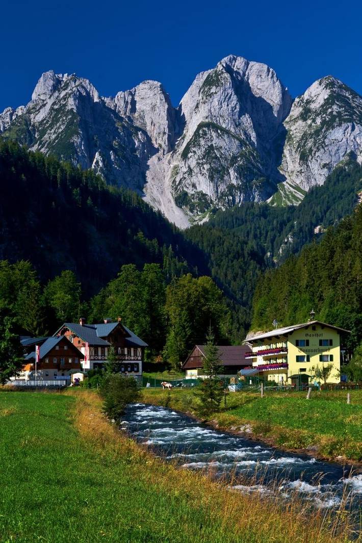 BnB für 3 Personen, mit Garten und Sauna sowie Ausblick in Gosau
