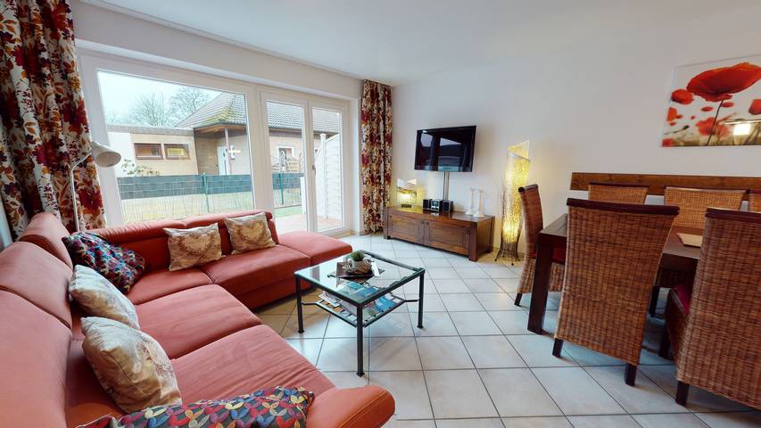 Ferienhaus für 5 Personen, mit Garten und Terrasse auf Borkum