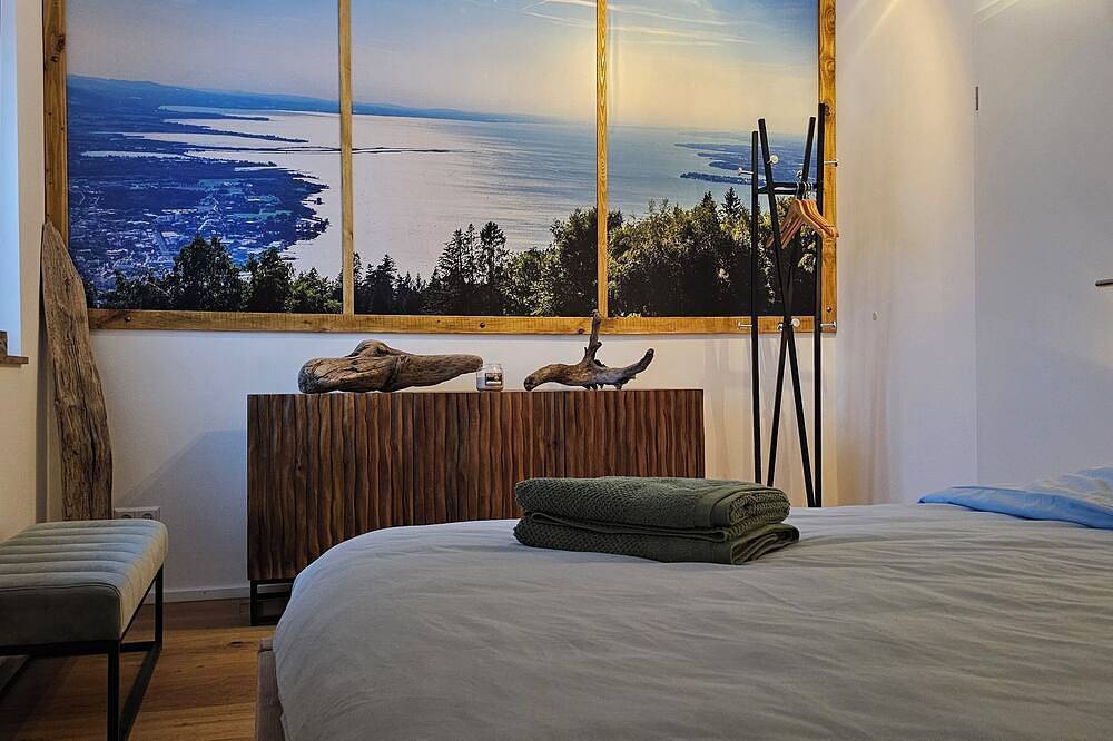 Ganze Wohnung, Penthouse \"Pfänderblick\" Alpenpanorama am Bodensee bei Lindau in Sigmarszell, Bayerisch Schwaben