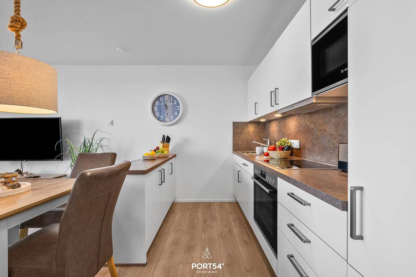 Ganze Wohnung, St. Malo - 2. Stock, Balkon, Hafenblick, Waschmaschine, eigener Parkplatz in Olpenitz, Kappeln