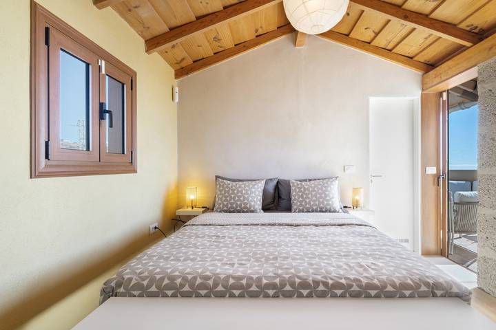 Ganzes Studio, Ferienstudio 'Mirador Amanay' mit Meerblick, Wlan und Klimaanlage in Las Palomas, Granadilla de Abona