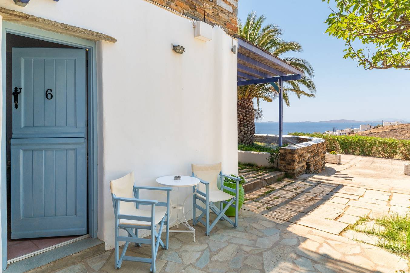 Apartamento inteiro, Apartamento '6' com vista mar, Wi-Fi e ar condicionado in Tinos