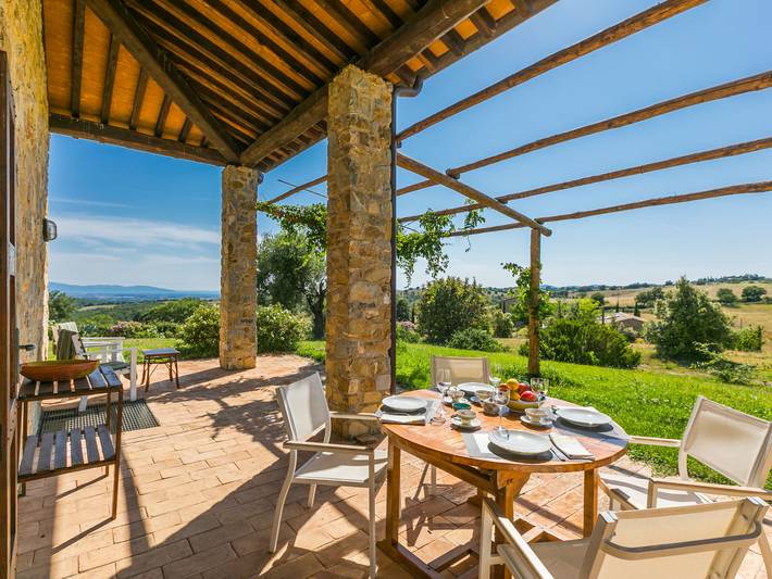 Casa vacanza per 4 persone, con Terrazza e Giardino nonché Panorama in Maremma
